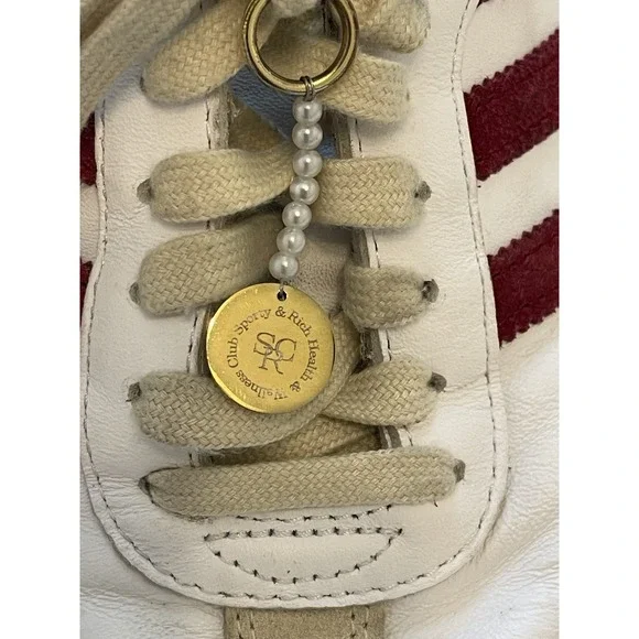 Unisex Sambas OG Adidas X Rich N Sporty Men's 6.5 Women's 8.0 Burgundy - Picture 7 of 8